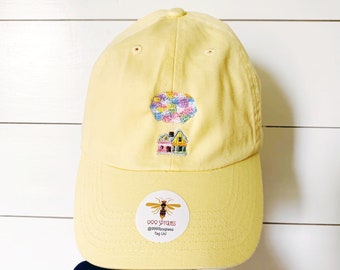 Up house with balloons Embroidered disney baseball dad hat- 13 hat colors, and monogramming available