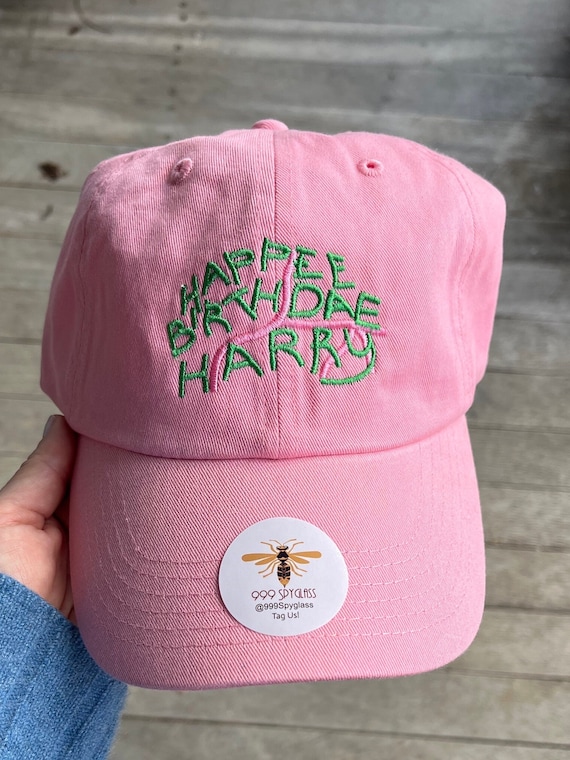 Happee Birthdae Cake Embroidered Baseball Dad Hat. Happy
