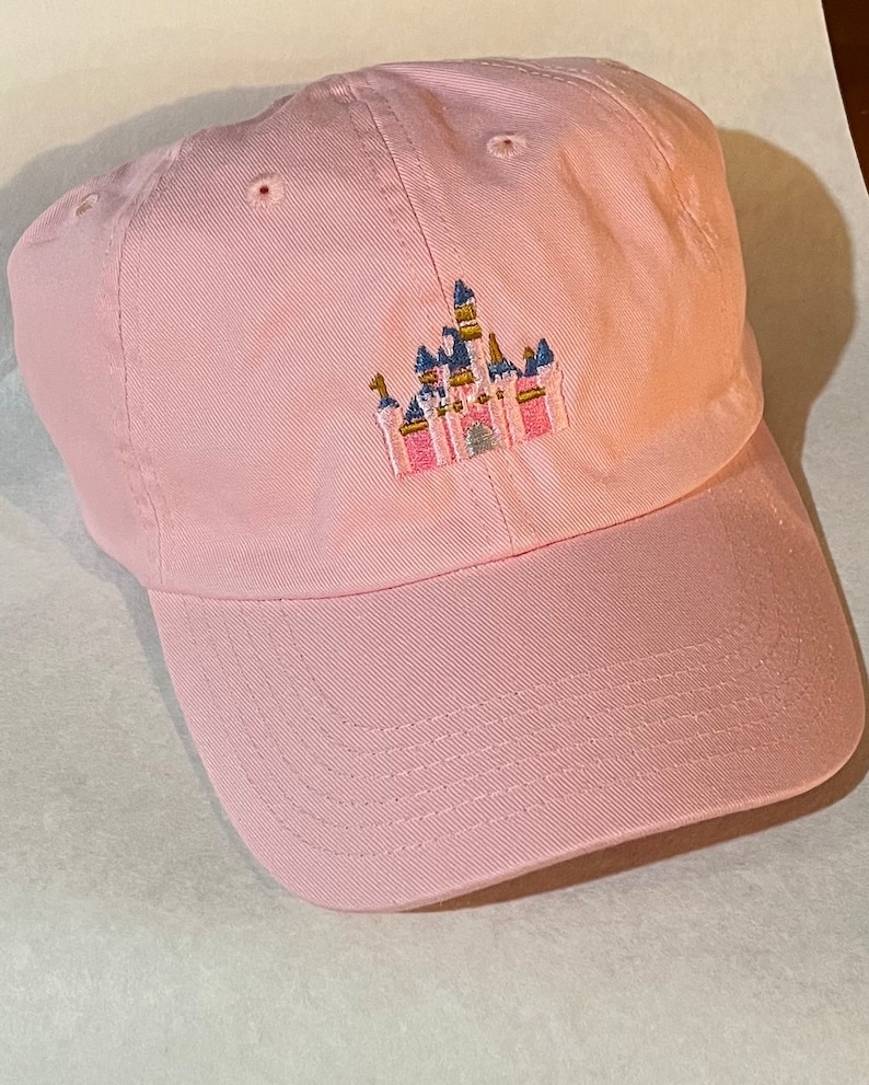 Disneyland Castle Disney Baseball Dad Hat Embroidered Sleeping Beauty's Castle Dad hat, Custom Monogramming Available Offered in 12 colors image 10