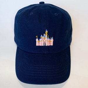 Disneyland Castle Disney Baseball Dad Hat Embroidered Sleeping Beauty's Castle Dad hat, Custom Monogramming Available Offered in 12 colors image 2