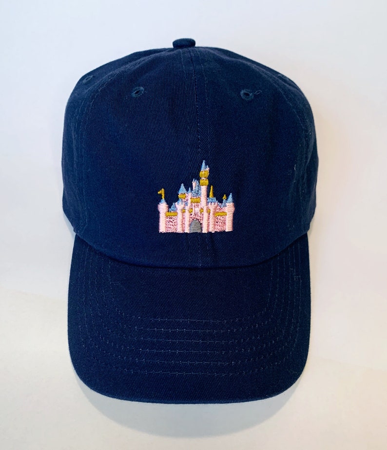 Disneyland Castle Disney Baseball Dad Hat Embroidered Sleeping Beauty's Castle Dad hat, Custom Monogramming Available Offered in 12 colors image 2