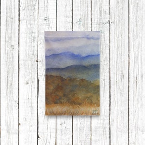 Fall in the Smokies, bandiera da giardino con acquerello - 12&quot; x 18&quot;