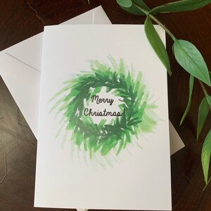 Christmas Wreath Card Set of 10