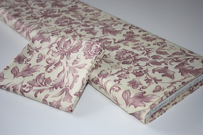 Patchwork fabric with floral pattern image 2