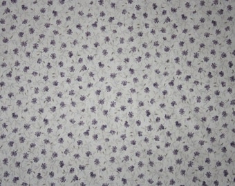 Patchwork fabric purple flowers