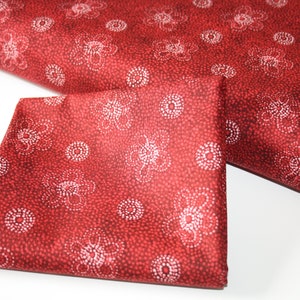 Patchwork fabric red