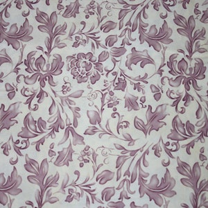 Patchwork fabric with floral pattern image 1