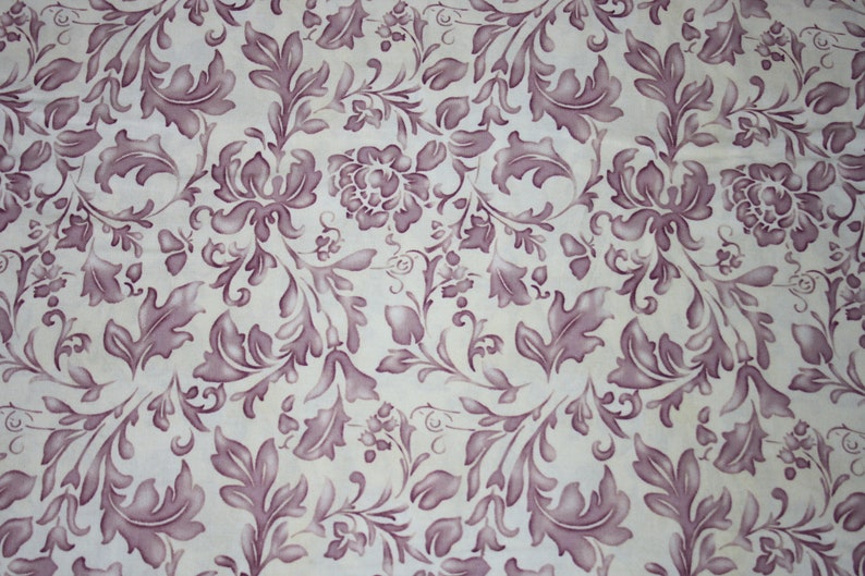 Patchwork fabric with floral pattern image 1