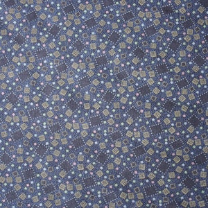 Patchwork fabric blue