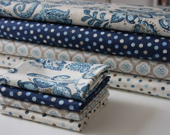 4 tessuti, confezione tessuti -serie Santorini