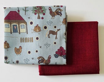 Set di tessuti da fattoria