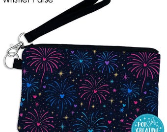 Magical Fireworks Wristlet Purse