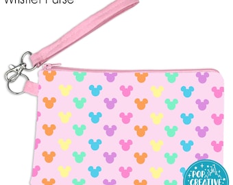 Pastel Magical Mouse Wristlet Purse