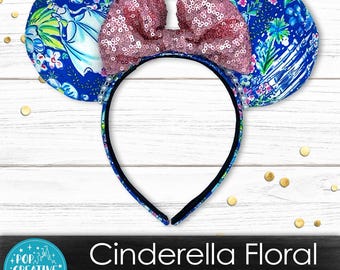 Cinderella Floral Minnie Ears