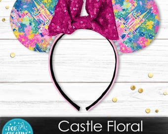Castle Floral Minnie Ears