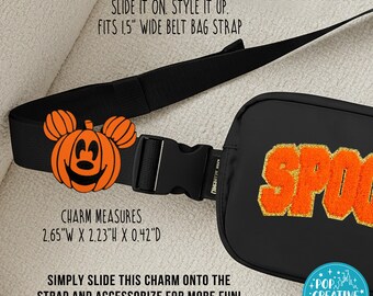 Male Mouse Pumpkin Belt Bag Charm