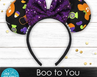 Boo to You Minnie Ears