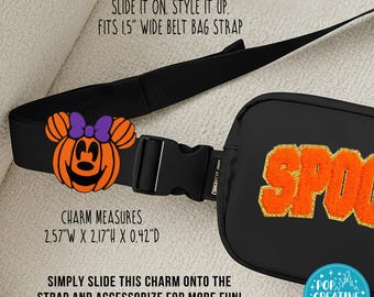 Female Mouse Pumpkin Belt Bag Charm