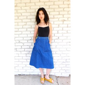 Denim wrap deals skirt etsy