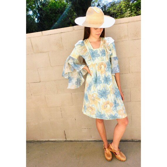 Alabama Dress // vintage 70s cotton boho hippie 19