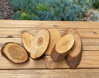 natural wood for decoration set 6 pieces