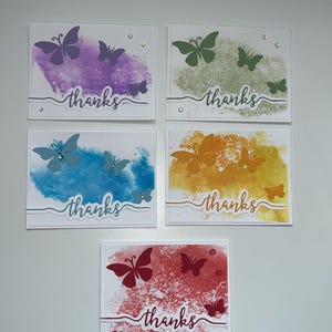 Butterfly Thank you Card Pack