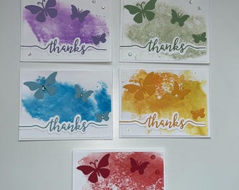 Butterfly Thank you Card Pack