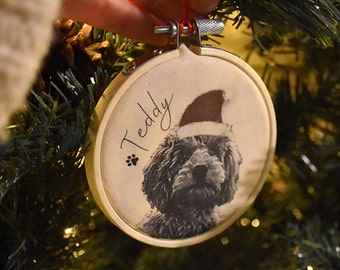 Personalised Pet Portrait Christmas Decoration