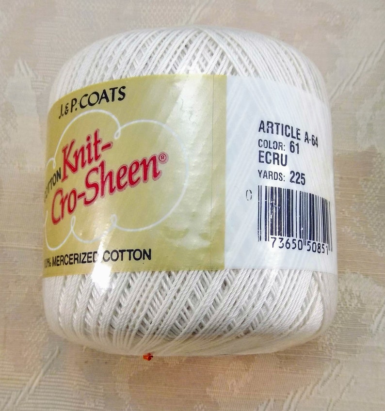 Unused Vintage 1960/'s Lily Daisy Crochet Thread and JP Coats Knit Cro-Sheen New