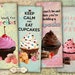 Cupcakes Bookmarks - Digital Bookmarks - Cupcakes - Digital Collage Sheet - Gift Tags - Printable Bookmarks - Instant Download