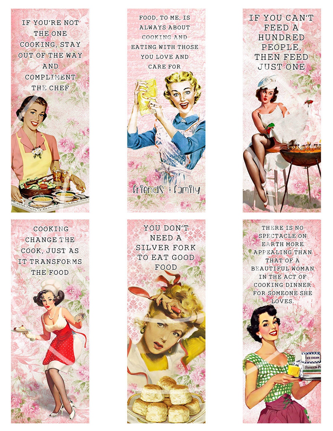 Digital Bookmarks : Cooking Bookmarks Printable | Etsy