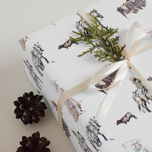 Western Wrapping Paper For Cowboy Ranch Wrapping Paper For Western Birthday