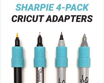 Adaptateurs de stylo Sharpie pour machines Cricut → Pointe fine, Pointe ultra fine, Stylo artistique, Stylo pinceau → Maker 3, Explore 3, Maker, Explore Air 2