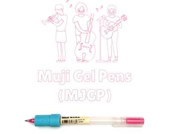 Muji Gel Pen Adapters for Cricut Machines (Explore 3, Maker 3, Maker, Explore Air 2)