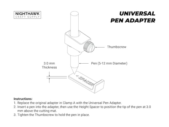 Cricut Explore/maker Adapter for Staedtler Triplus Fineliner Pens