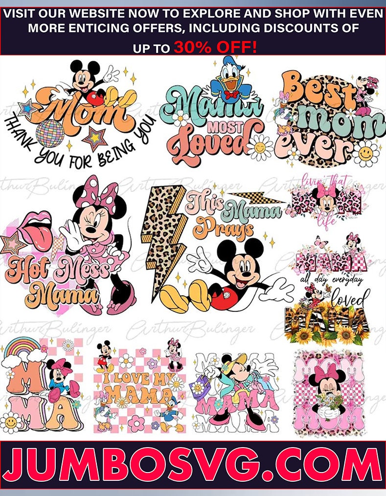 Happy Mother's Day Clipart Bundle, Mother's Day PNG Graphics, Mama ...