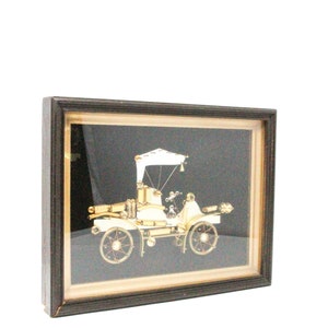 Framed Antique Car Made From Watch / Clock Parts. Vintage - Etsy