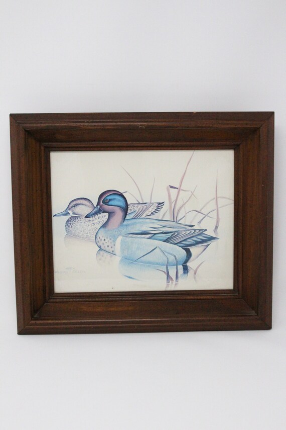 Mallard Print By Gregory F Messier Lodge Decor Cabin Up Etsy