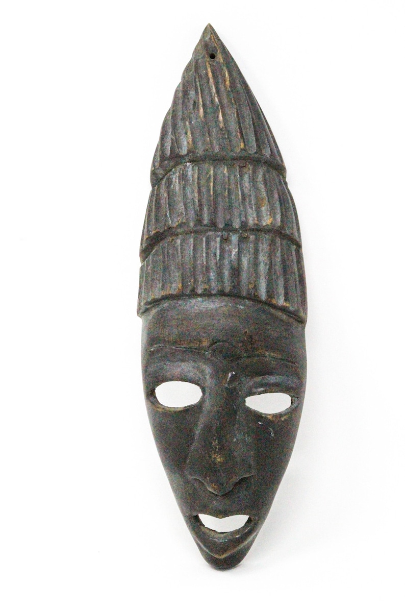 Decorative African Mask. Hand Carved Wooden Mask. Traditional Etsy
