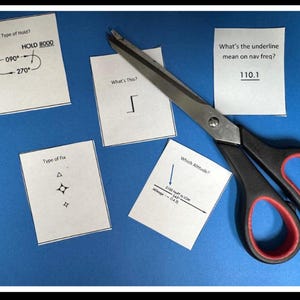 Schede didattiche con simboli delle carte IFR / Guida allo studio per l'abilitazione al volo strumentale / Preparazione per gli esami scritti e pratici FAA / Schede didattiche per l'addestramento aeronautico