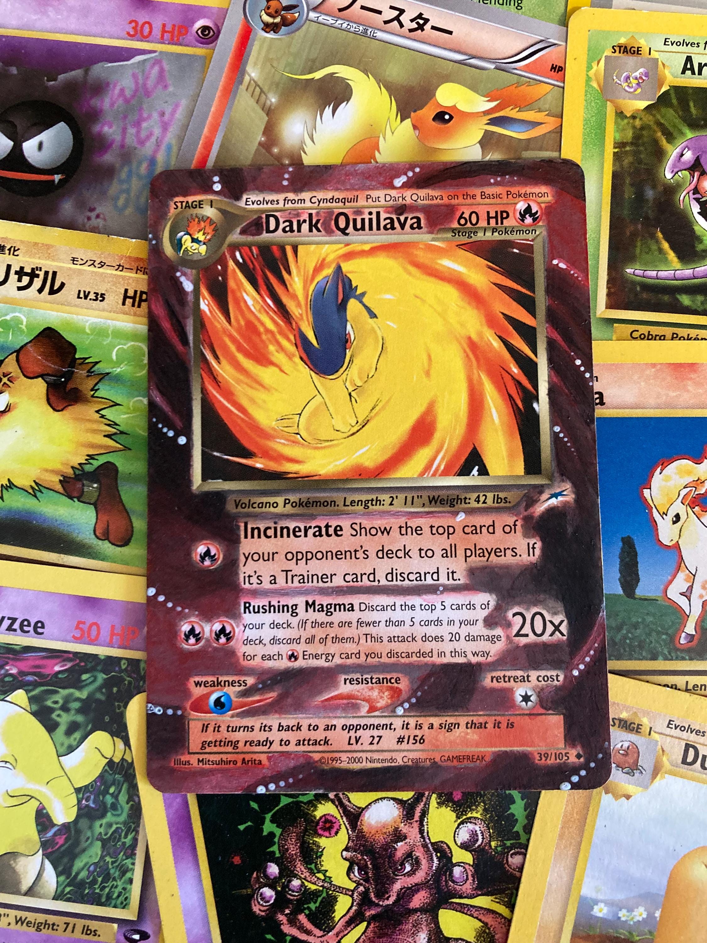 dark quilava pokemon card price (39/105) [Neo Destiny Unlimited] Secure yours today! DARK QUILAVA - 39/105 -