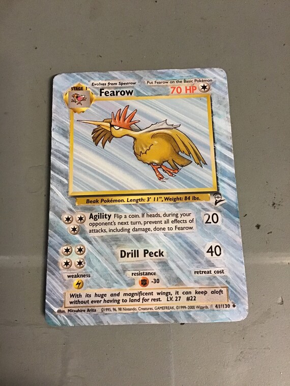 B A S E - 2 - F E A R O W - 1 9 9 9 - Base 2 Fearow 41/130 Pokemon