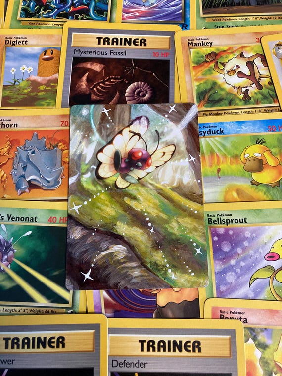 butterfly pokemon card Vivillon AR 107/106 Super Electric Breaker Grass Grass BUTTERFREE HeartGold SoulSilver HGSS Rare