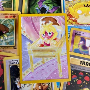 C R A D L E - S M O O C H U M - Carte Pokémon Neo Revelation Smoochum 54/64 authentique. Art étendu personnalisé de qualité peinte originale