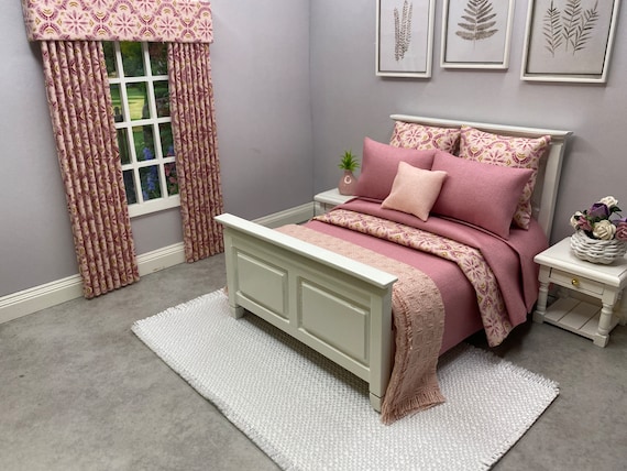 Dusky pink double bed discount