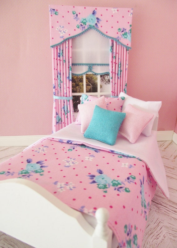 Hecho a mano miniatura escala 1//12th casa de muñecas ropa de cama para una cama doble-Varios