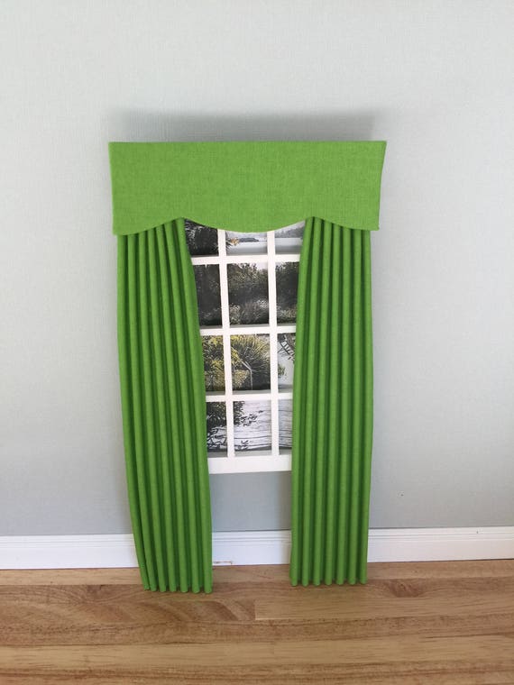Miniature Doll House Soft Furnishings Plain Apple Green Etsy