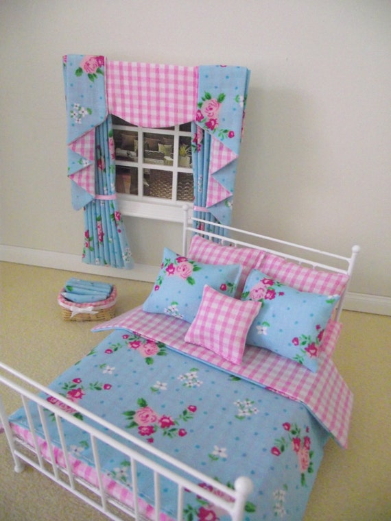 Items similar to Handmade Miniature dolls house furniture white double