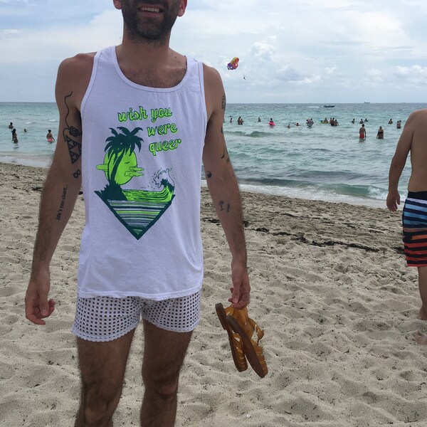 Wish You Were Queer// NEON Summer Tank
