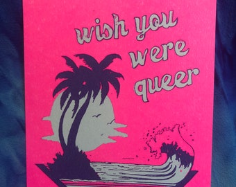 Wish you were Queer Postcard